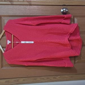 Caslon Nordstrom Pink V-neck sweater